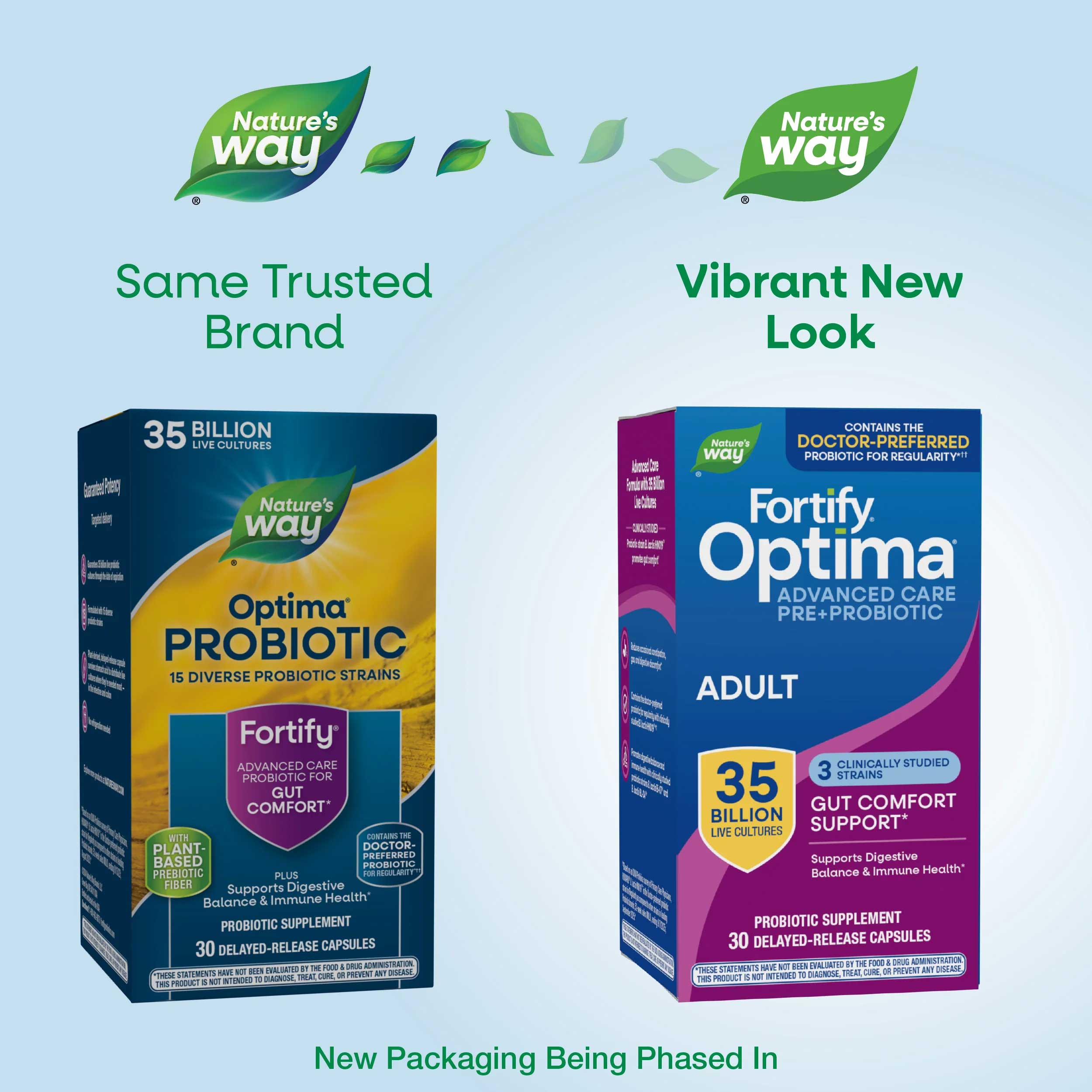 Nature's Way Fortify Optima Adult Advanced Care Pre+Probiotic 35 Billion CFU New Look