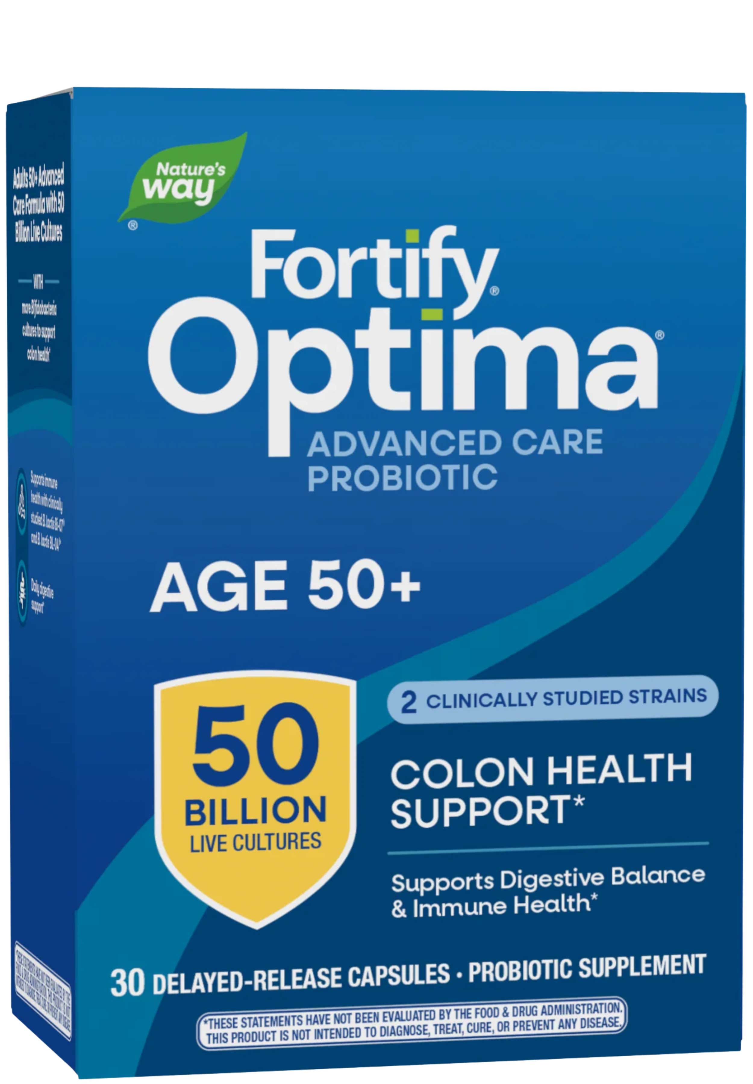 Nature's Way Fortify Optima Age 50+ Advanced Care Probiotic 50 Billion