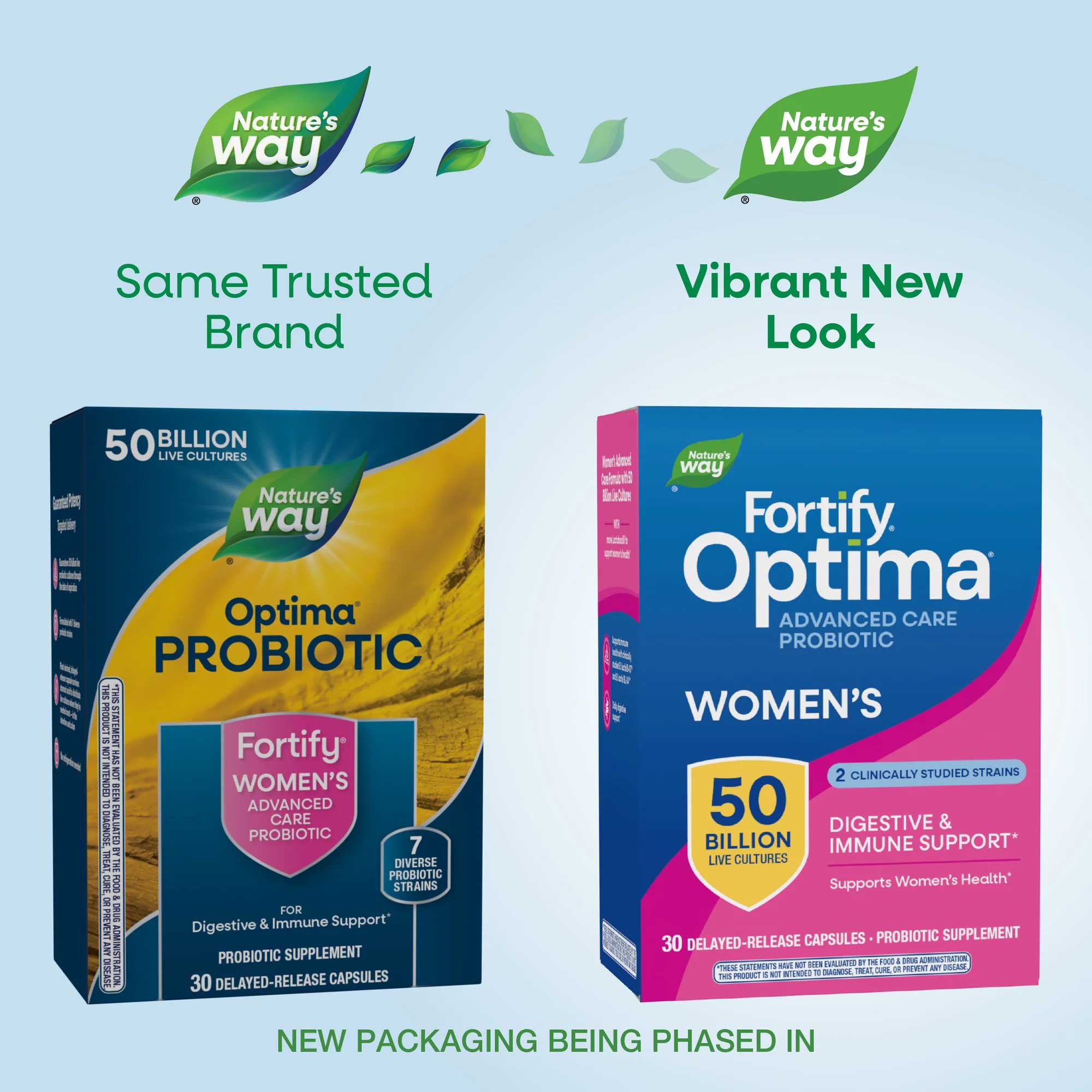 Nature's Way Fortify Optima Women's Advanced Care Probiotic 50 Billion New Look