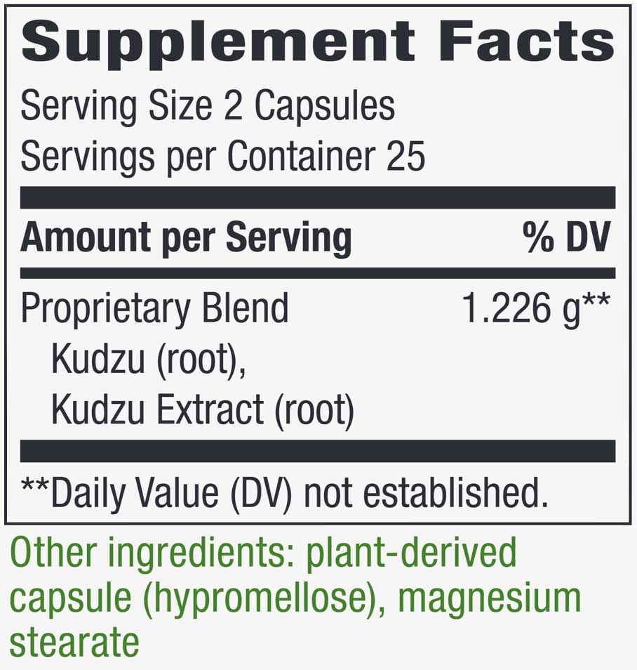 Nature's Way Kudzu Root Ingredients