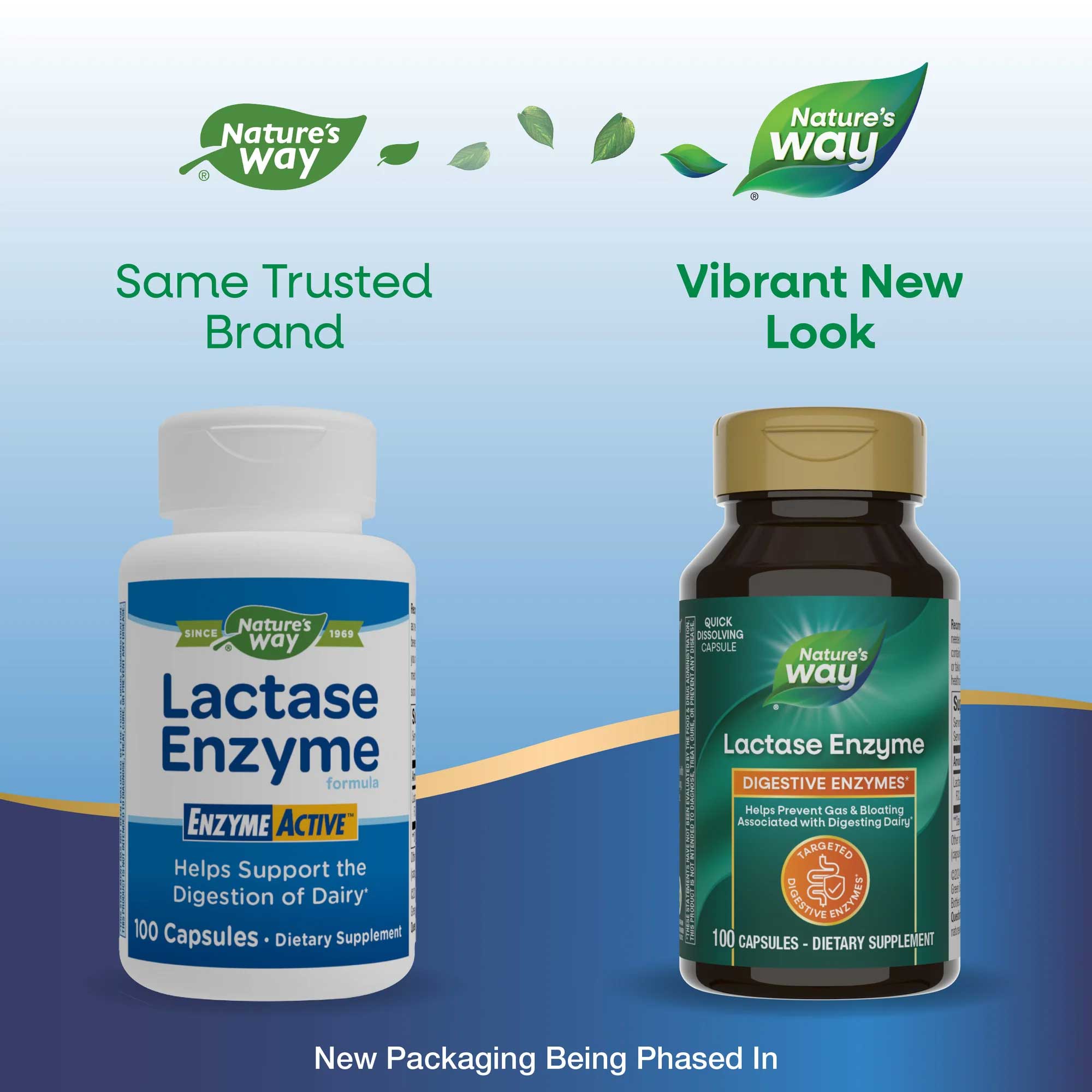 Nature's Way Lactase Enzyme New Look