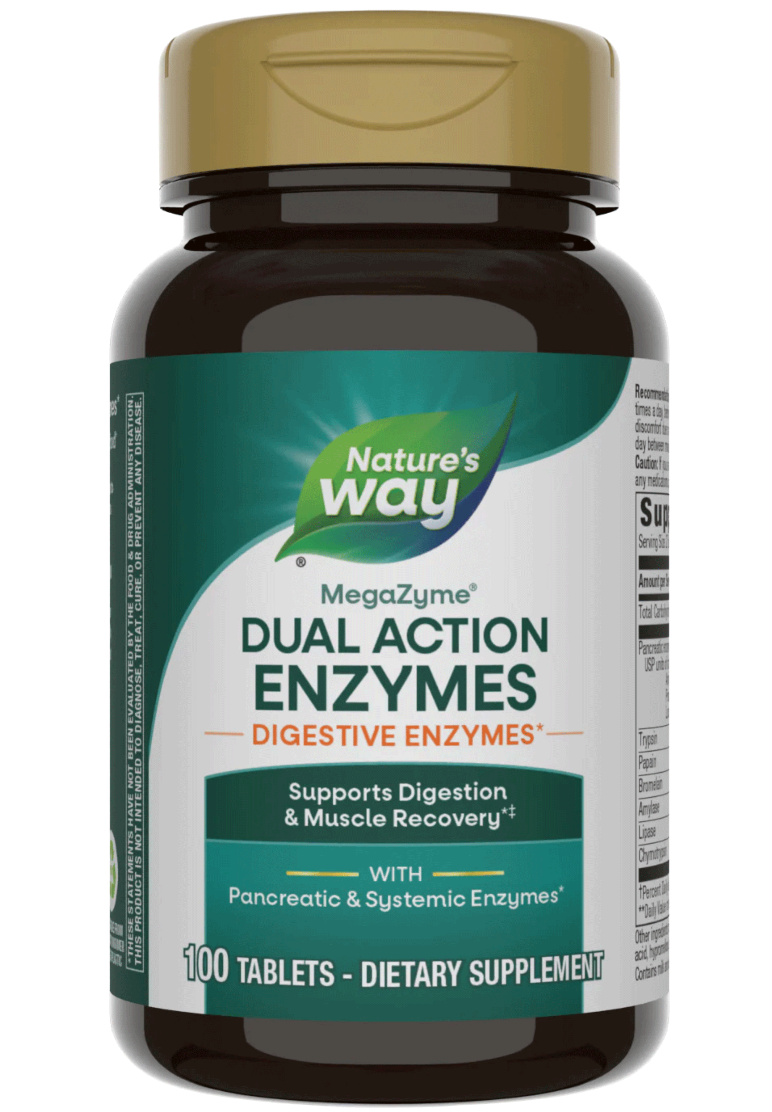 Nature's Way MegaZyme Dual Action Enzymes (Formerly Pancreatic & Systemic)