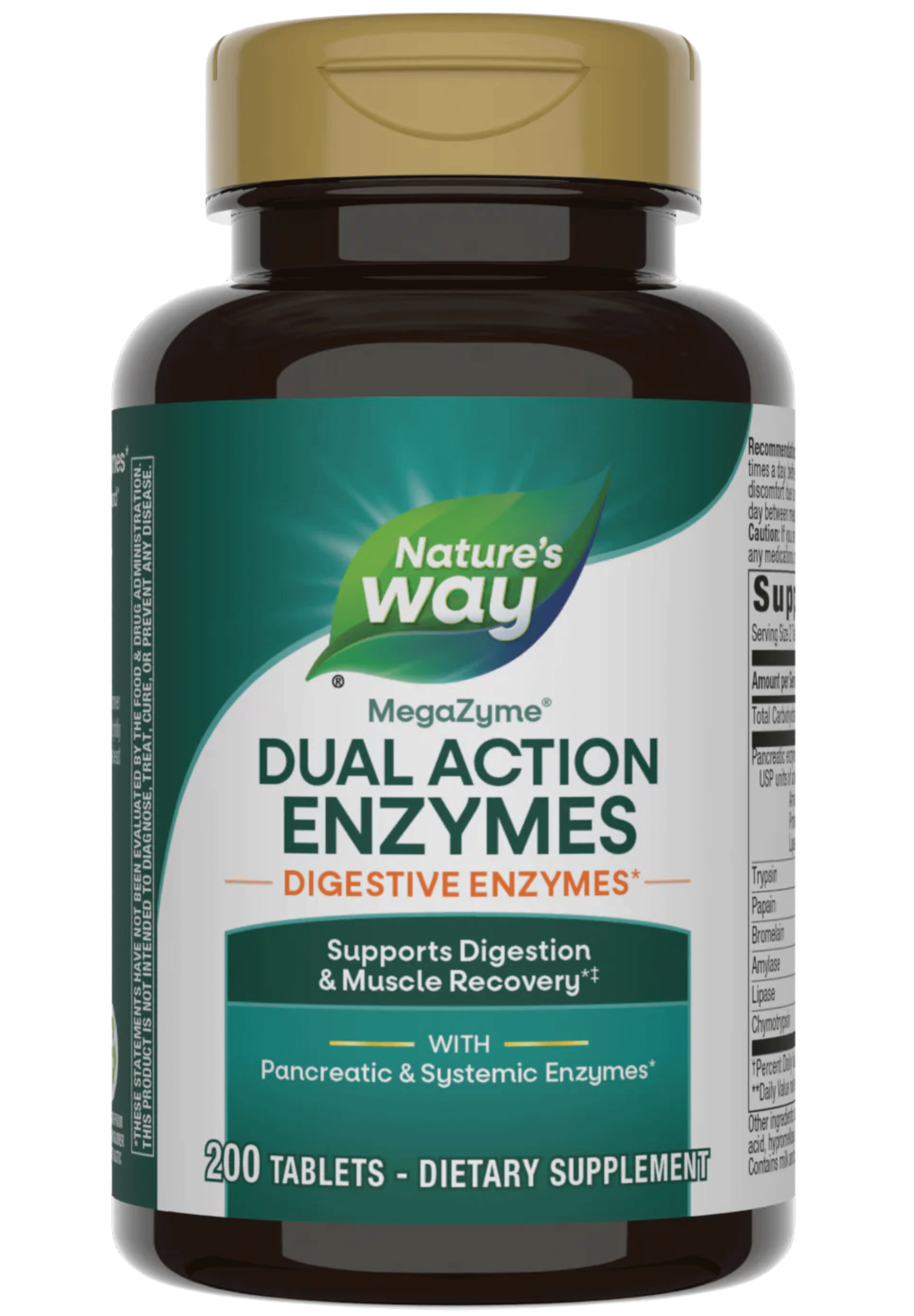 Nature's Way MegaZyme Dual Action Enzymes (Formerly Pancreatic & Systemic)