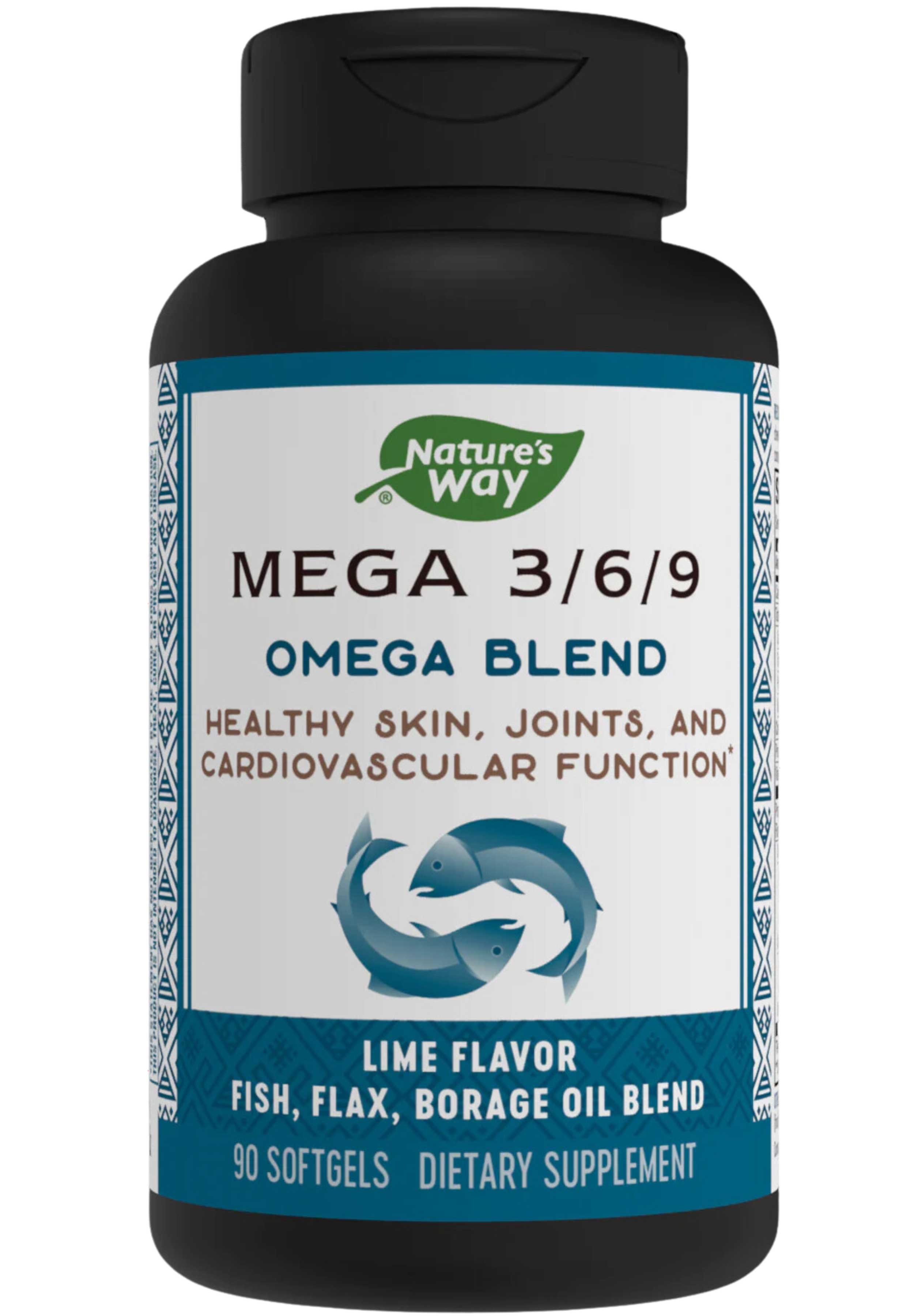 Nature's Way Mega 3/6/9 Omega Blend (Formerly Mega 3/6/9 Blend 1350 mg)
