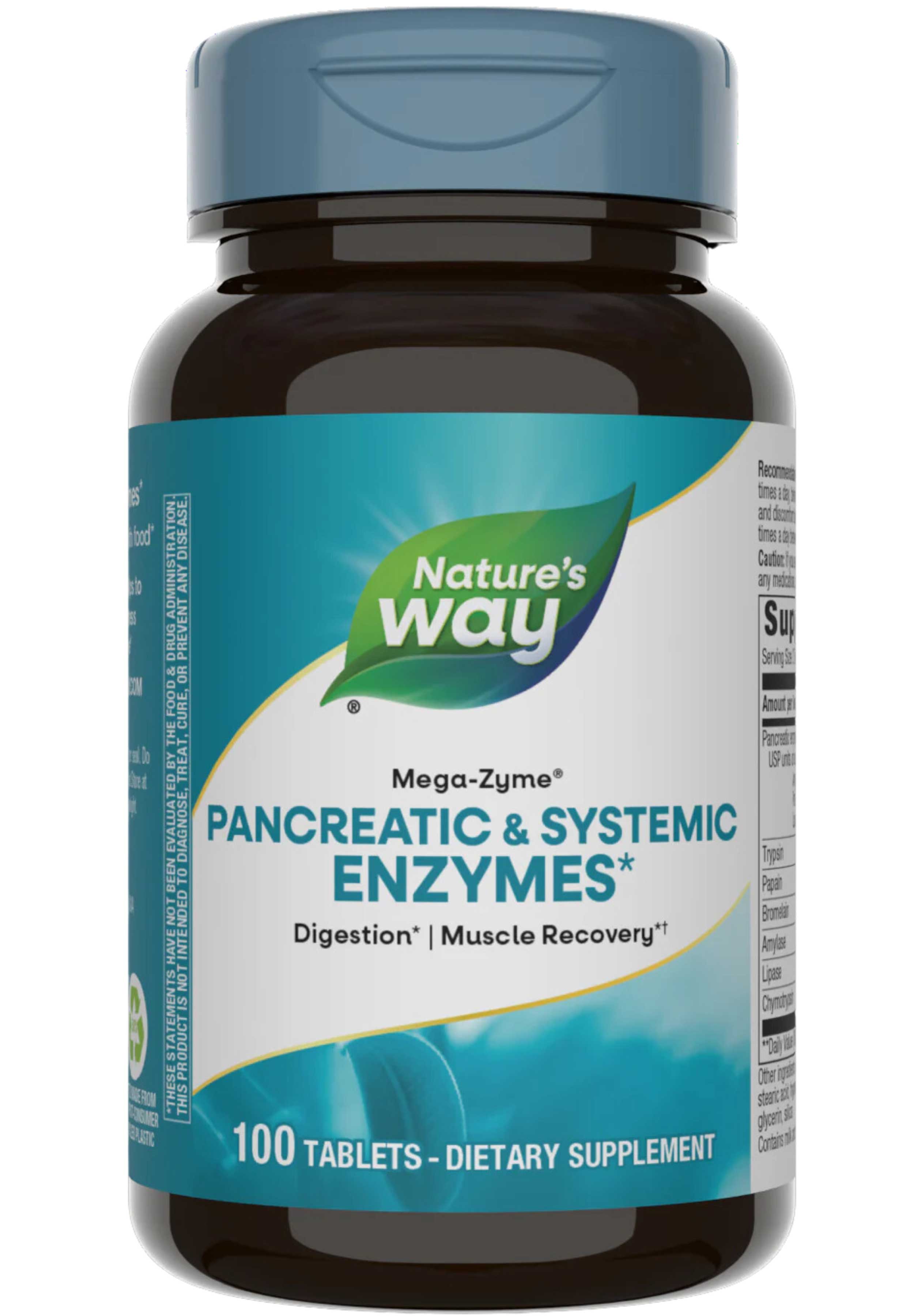 Nature's Way Mega-Zyme Pancreatic & Systemic Enzymes