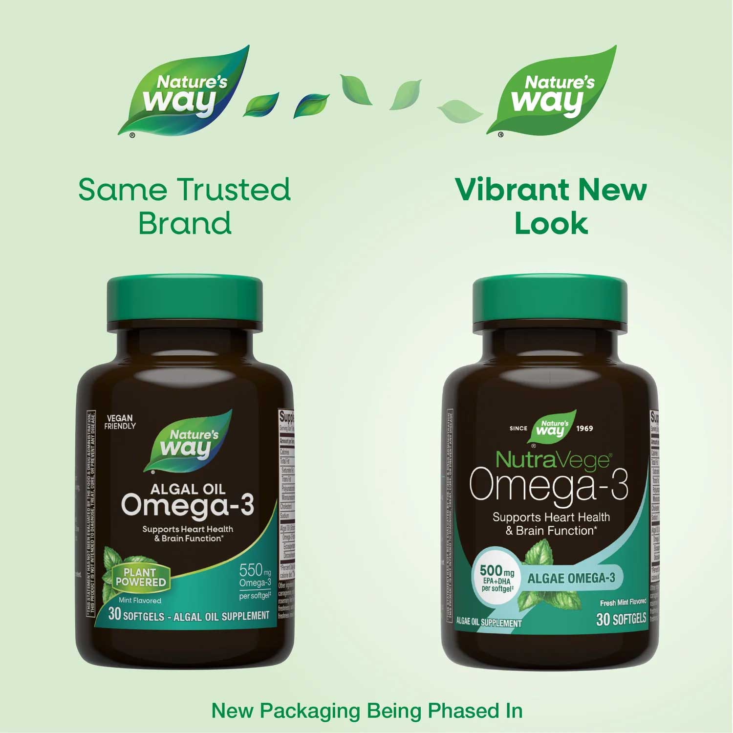 Nature's Way NutraVege Algae Omega-3 New Look