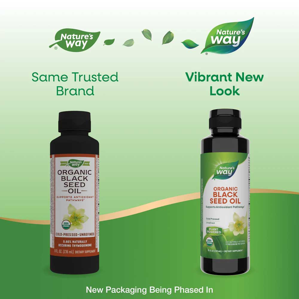 Nature's Way Organic Black Seed Oil New Look