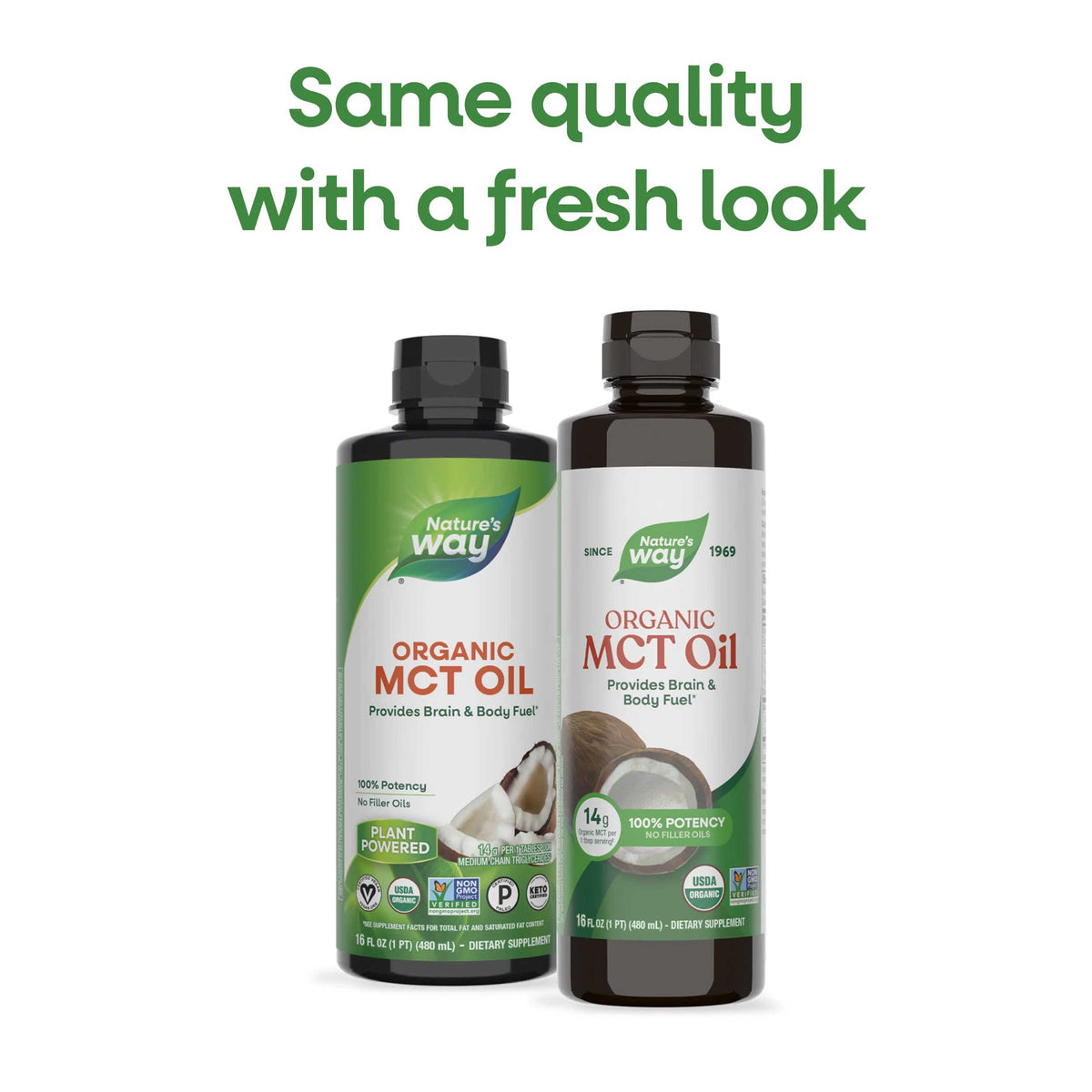 Nature's Way Organic MCT Oil New Look