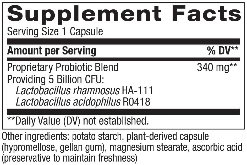 Nature's Way Primadophilus Original Ingredients