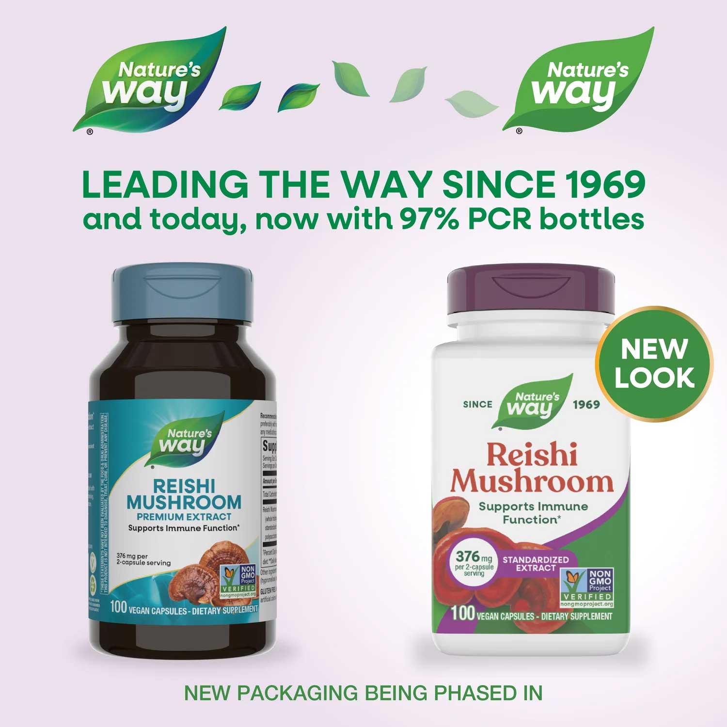 Nature's Way Reishi Mushroom Standardized Extract New Look