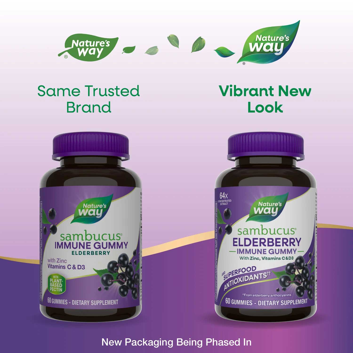 Nature's Way Sambucus Immune Gummies New Look