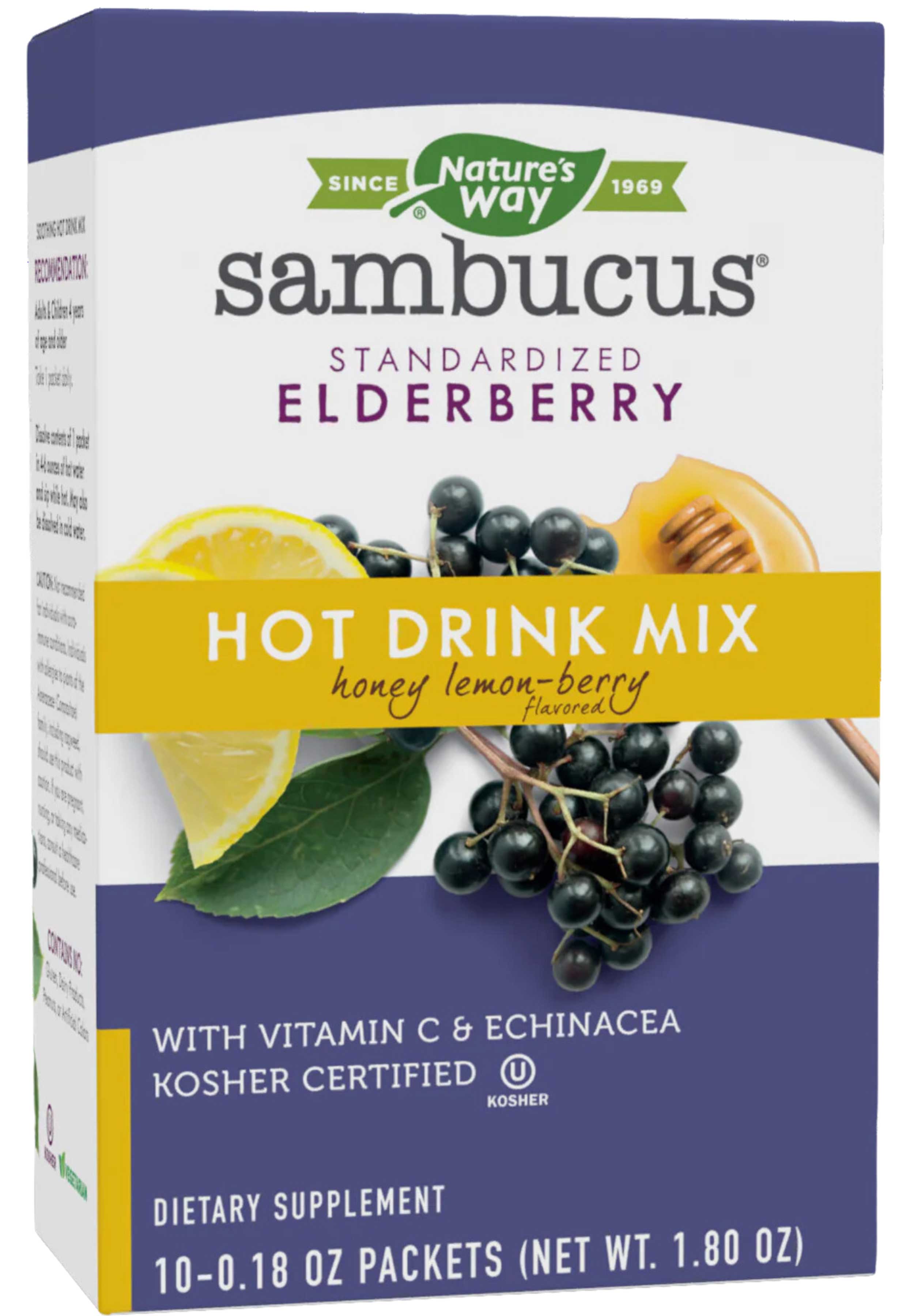Nature's Way Sambucus Hot Drink Honey Lemon-Berry