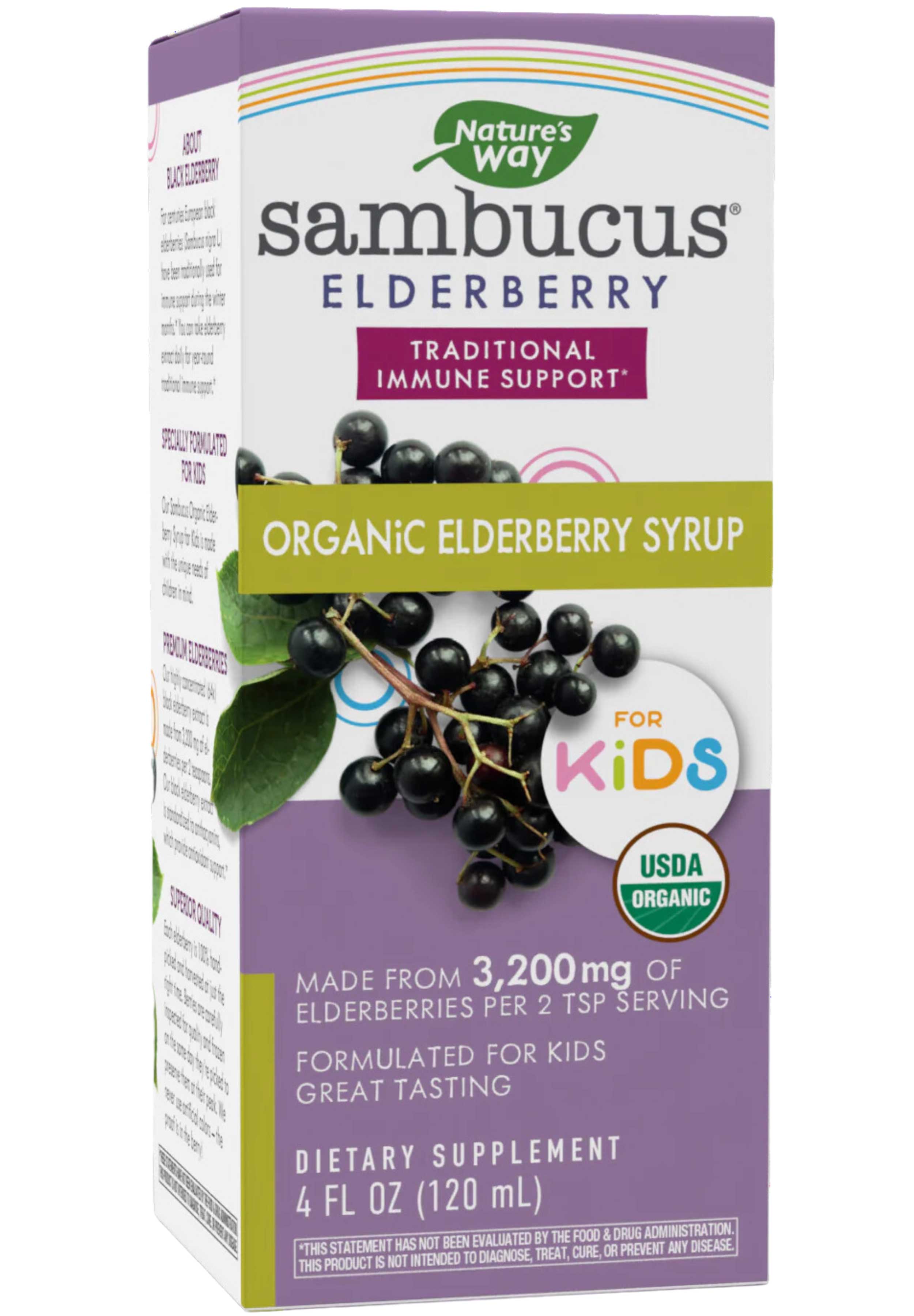 Nature's Way Sambucus Organic Syrup for Kids