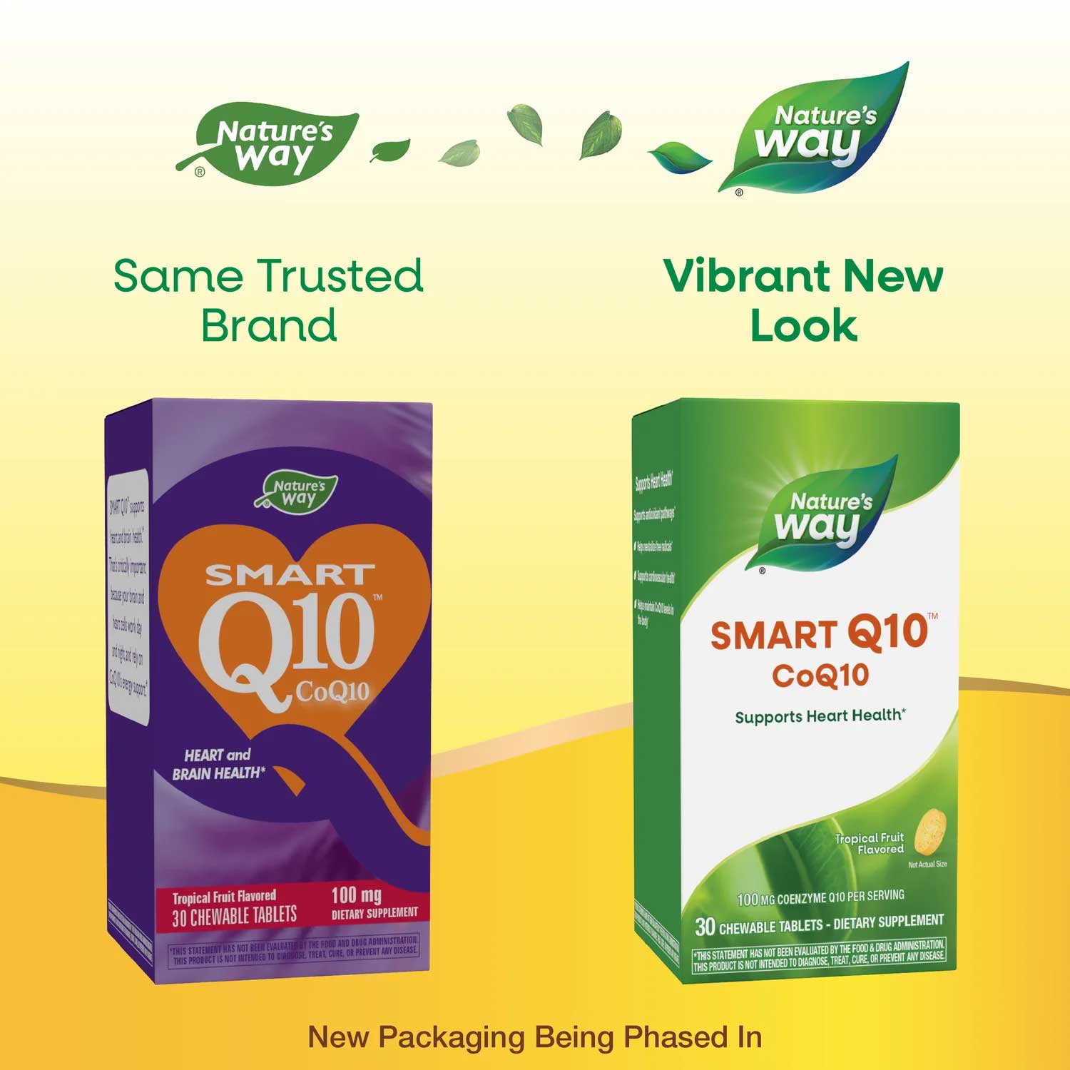 Nature's Way Smart Q10, CoQ10 100 mg, Tropical Fruit New Look