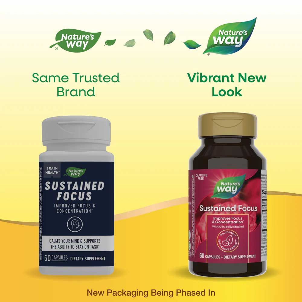 Nature's Way Sustained Focus New Look