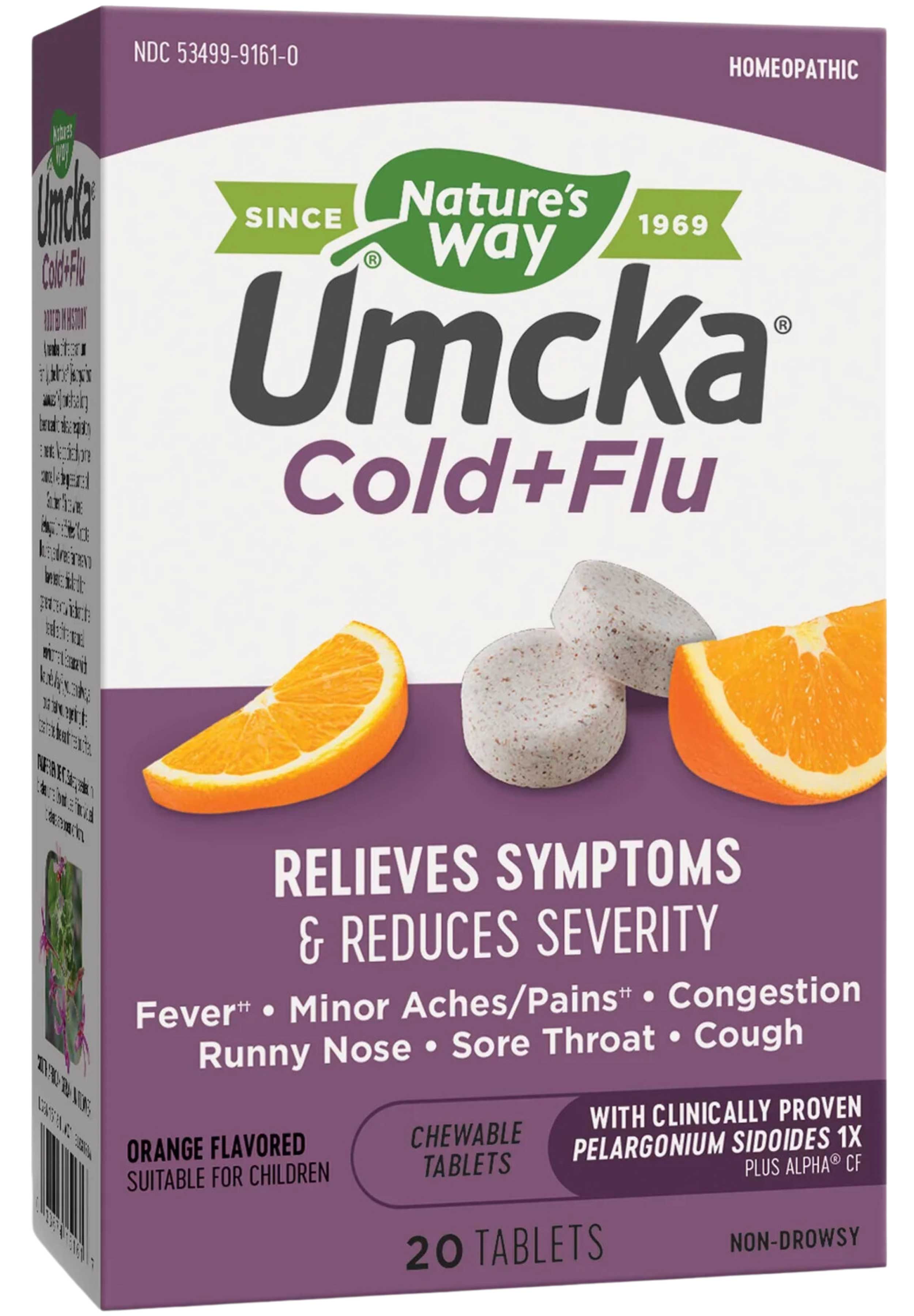 Nature's Way Umcka Cold+Flu Chewable (Orange)