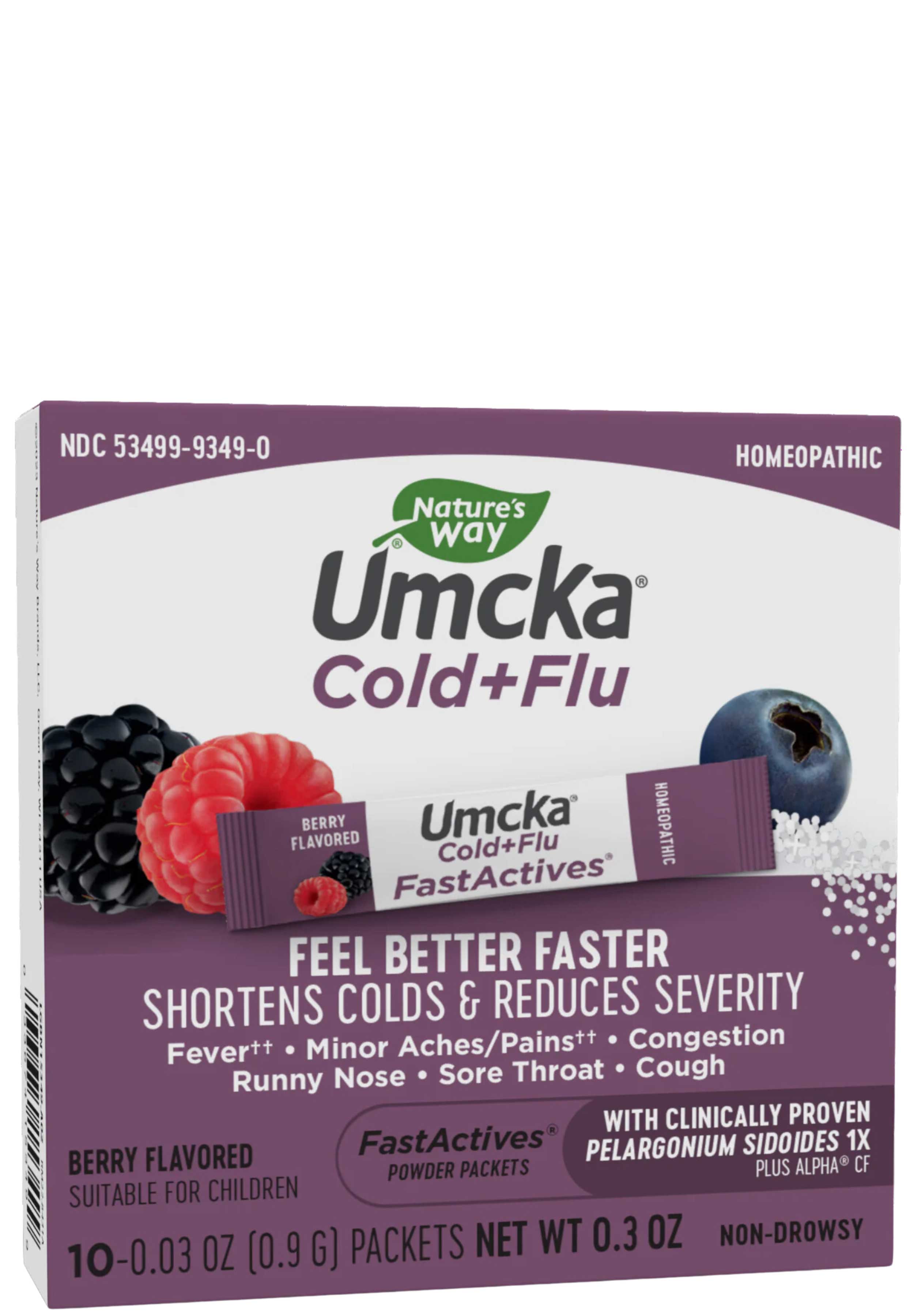 Nature's Way Umcka Cold+Flu FastActives (Berry)