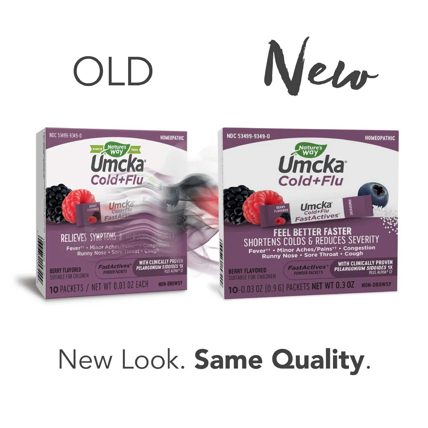 Nature's Way Umcka Cold+Flu FastActives (Berry) New Look