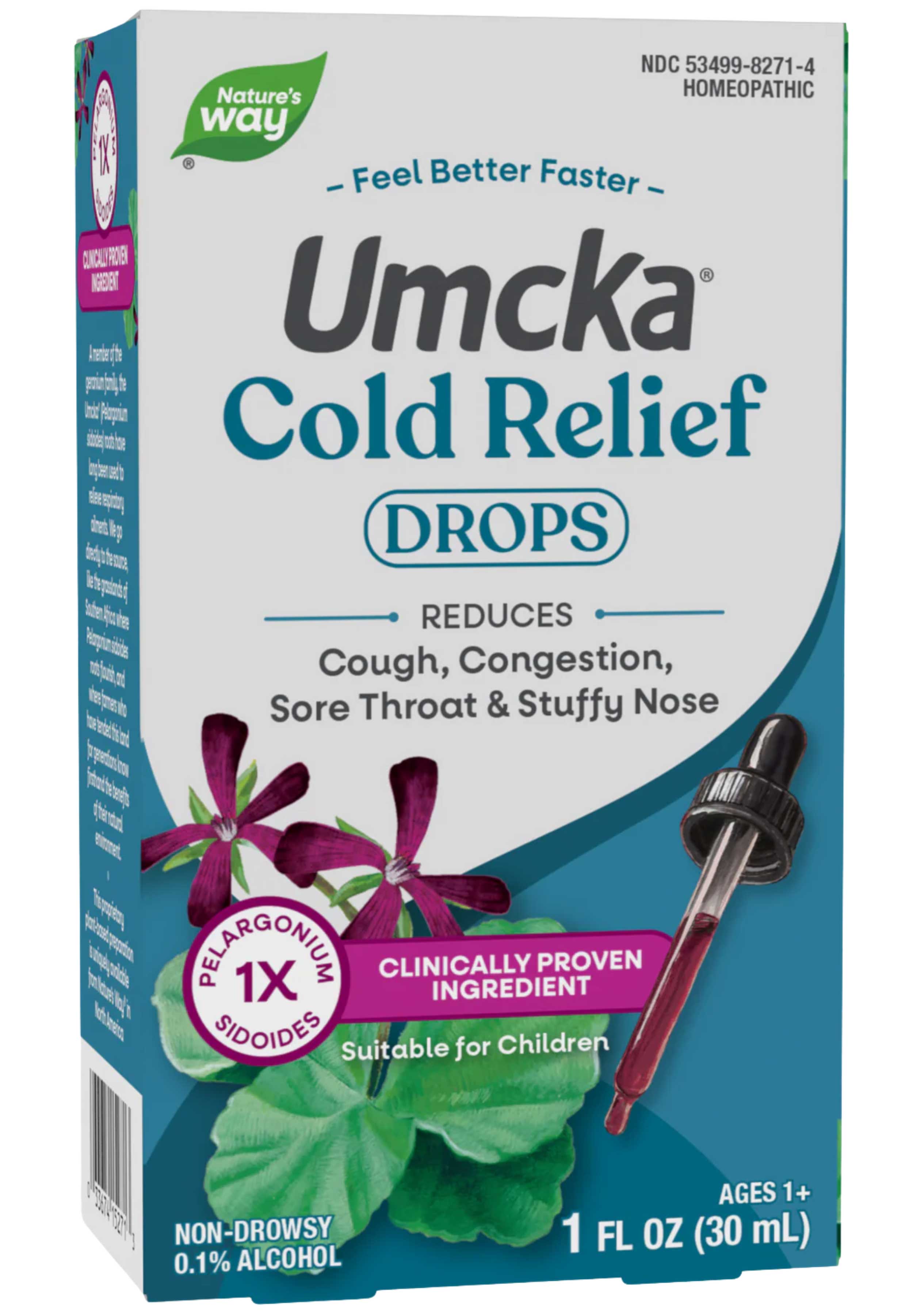 Nature's Way Umcka Cold Relief Drops (99.9% Alcohol-Free Drops)