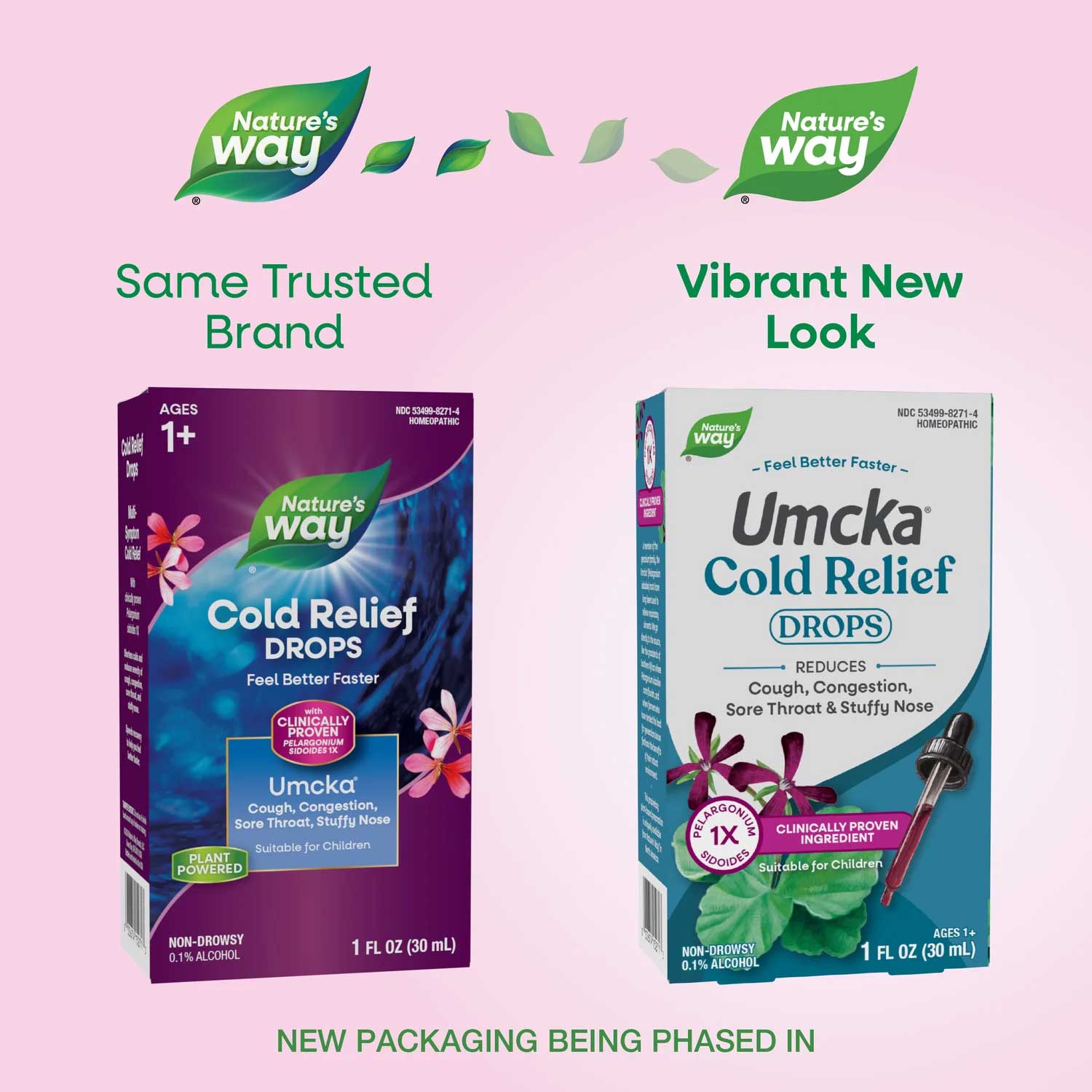 Nature's Way Umcka Cold Relief Drops (99.9% Alcohol-Free Drops) New Look