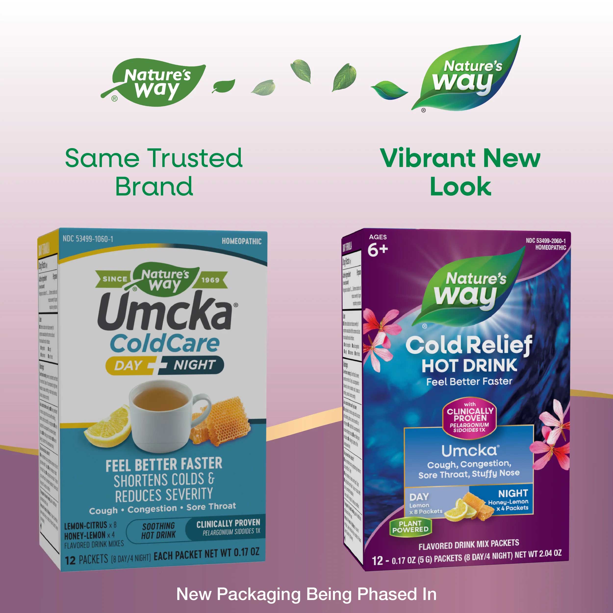 Nature's Way Umcka Cold Relief Hot Drink Day + Night New Look