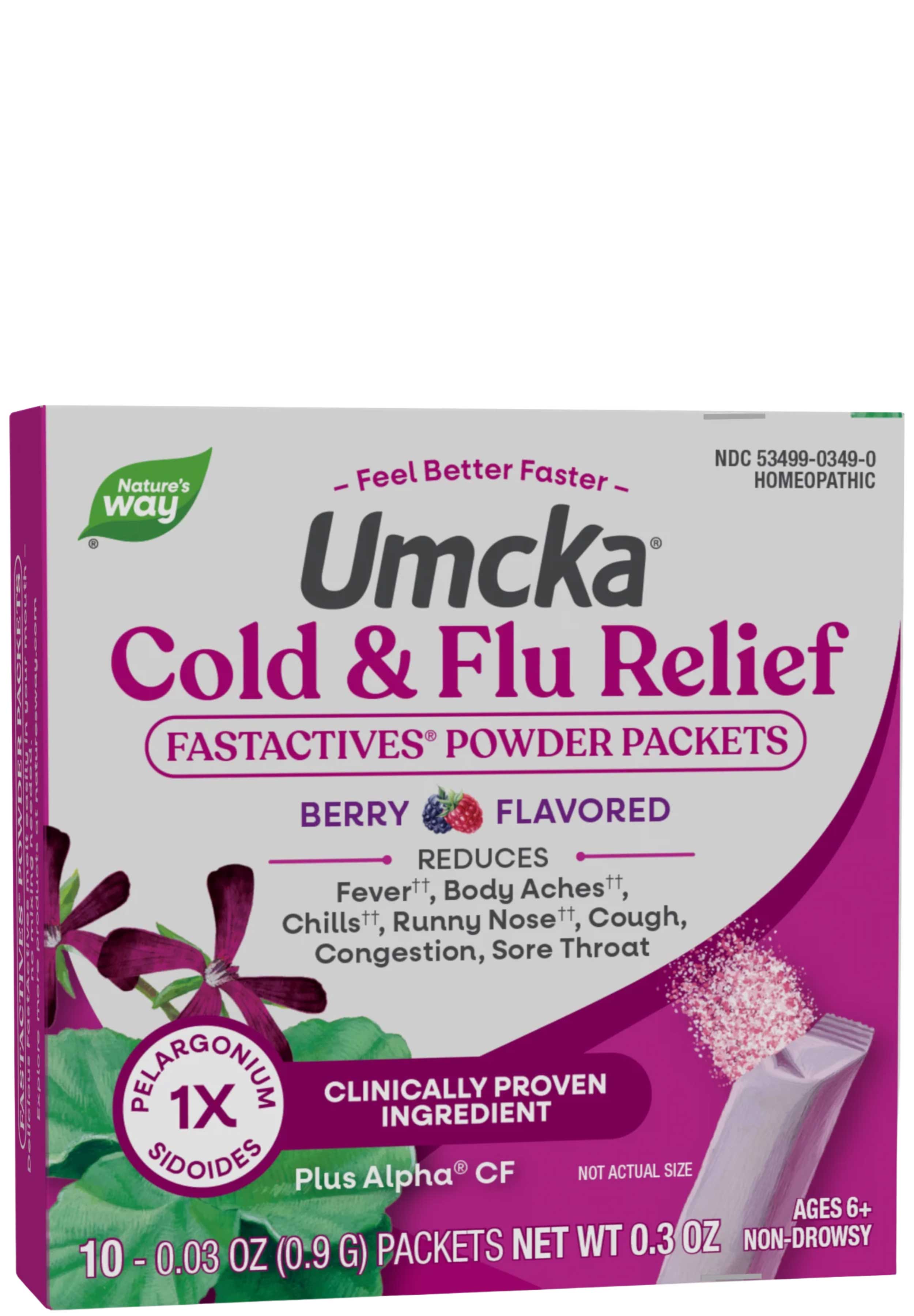 Nature's Way Umcka Cold & Flu Relief FastActives (Berry)