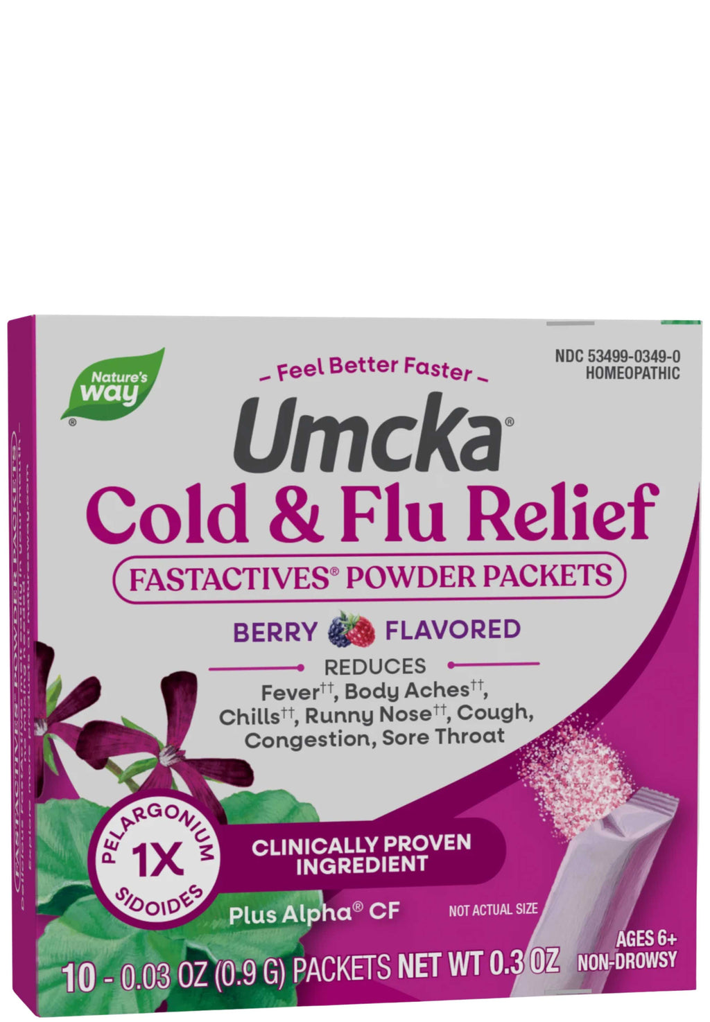Nature's Way Umcka Cold & Flu Relief FastActives (Berry)