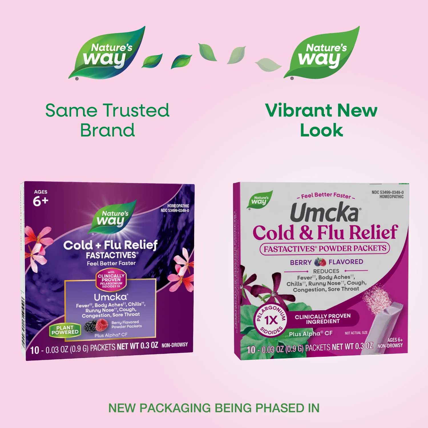 Nature's Way Umcka Cold & Flu Relief FastActives (Berry) New Look