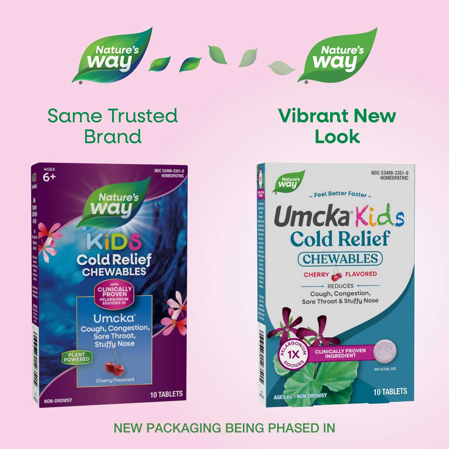 Nature's Way Umcka Kids Cold Relief Chewables (Formerly ColdCare Kids) New Look