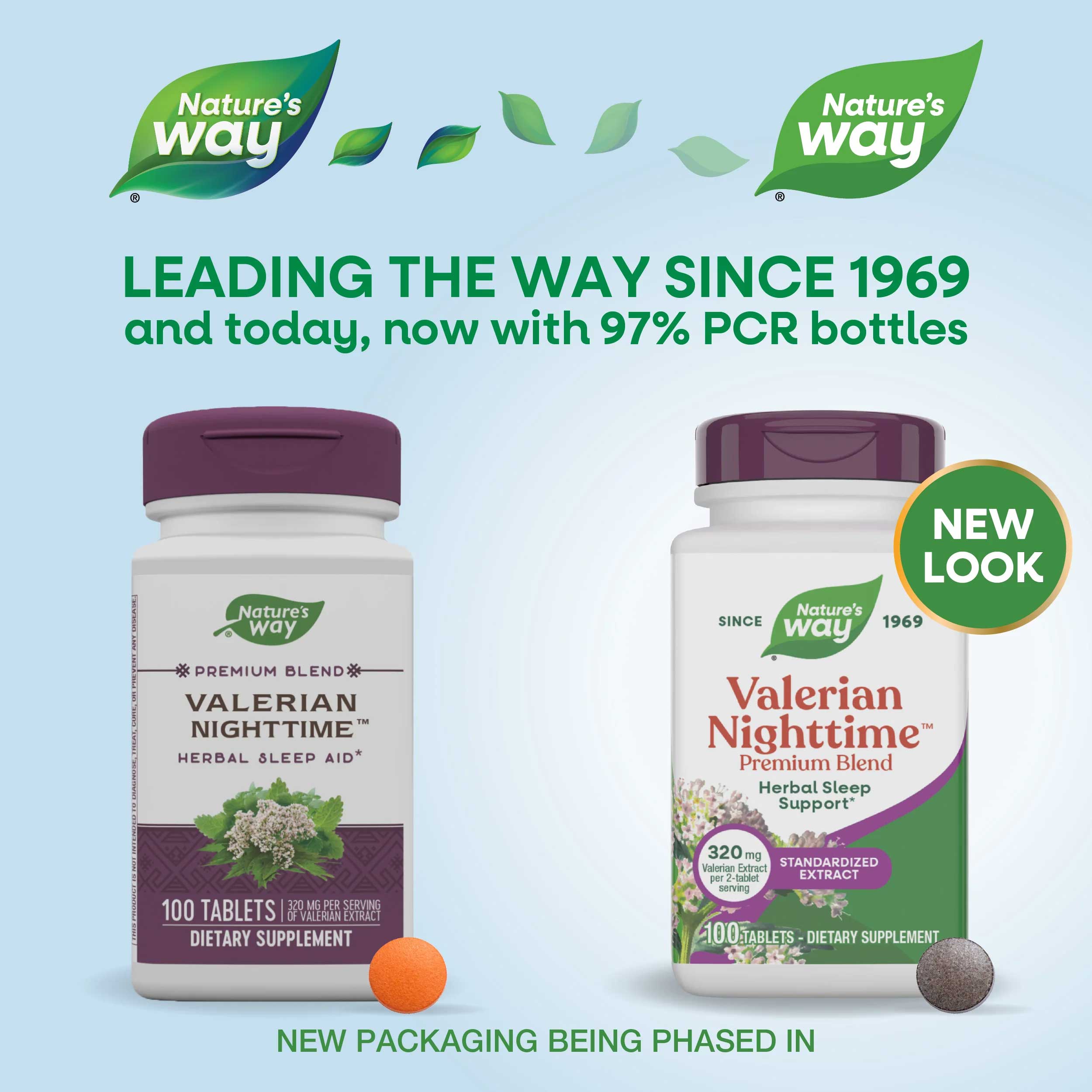 Nature's Way Valerian Nighttime New Look
