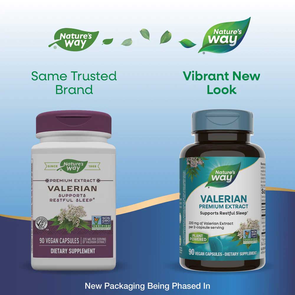 Nature's Way Valerian Premium Extract New Look