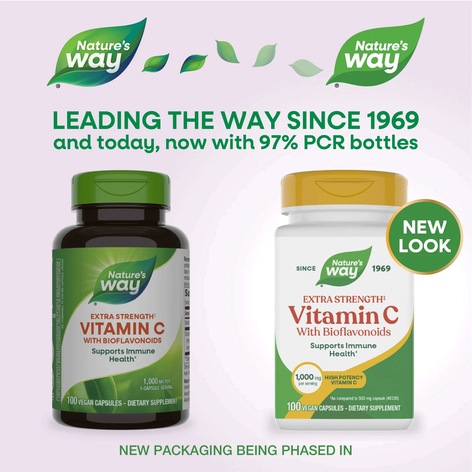 Nature's Way Vitamin C with Bioflavonoids Extra Strength New Look
