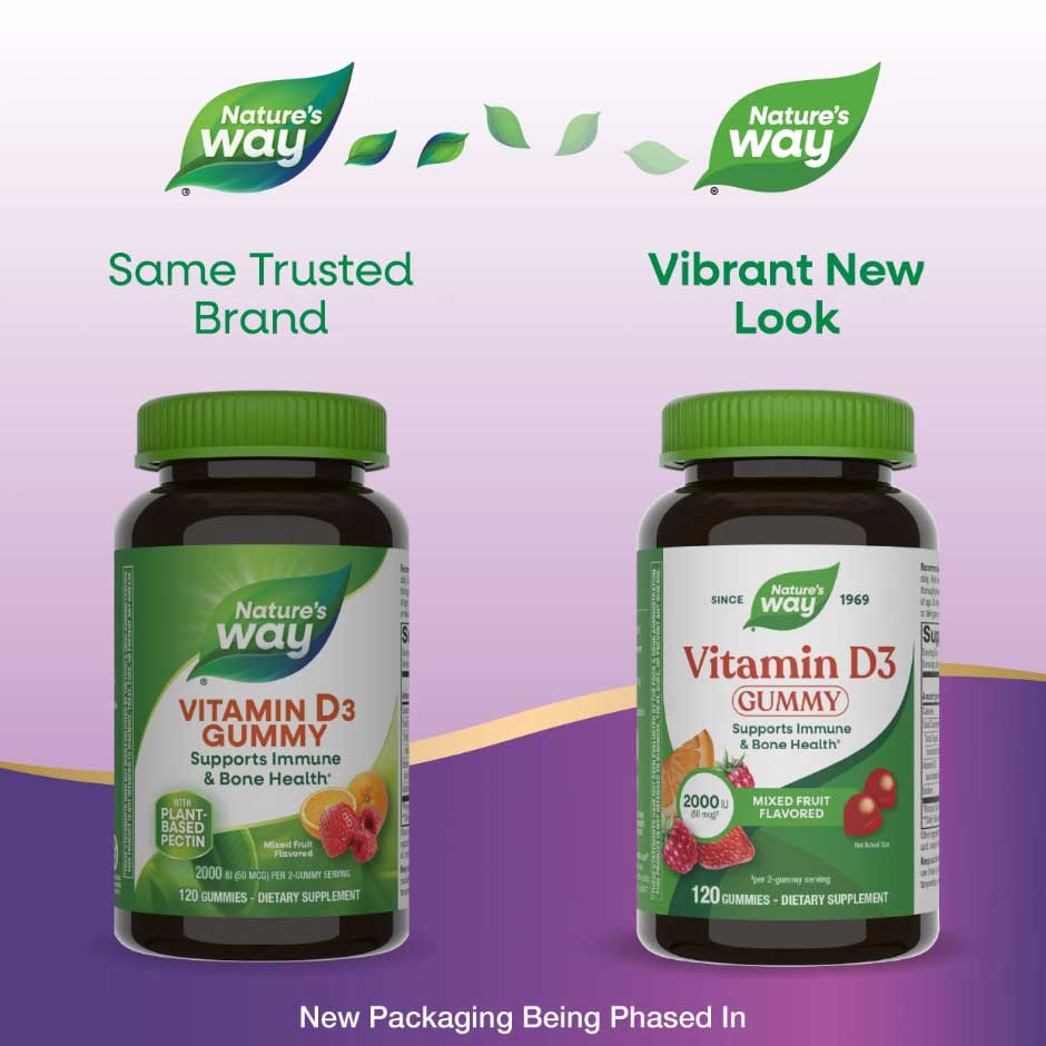 Nature's Way Vitamin D3 Gummies New Look
