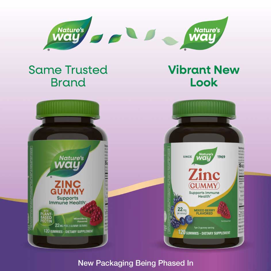 Nature's Way Zinc Gummies New Look