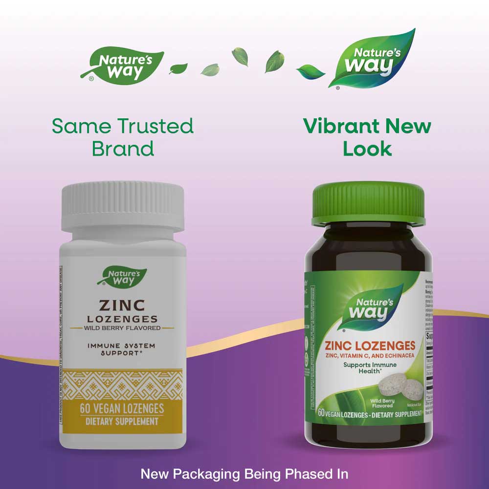 Nature's Way Zinc Lozenges New Look