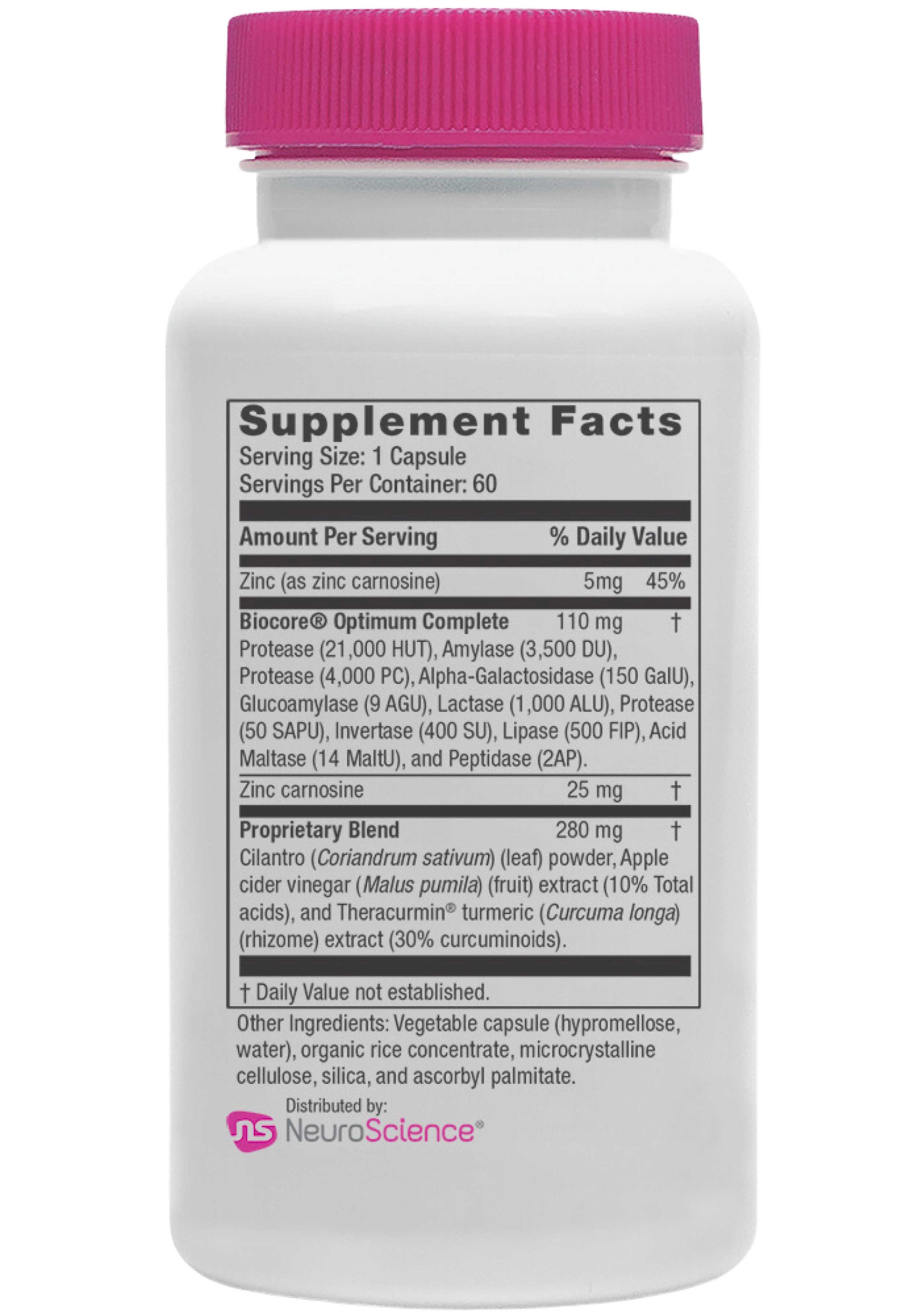 NeuroScience Digest DTX Ingredients