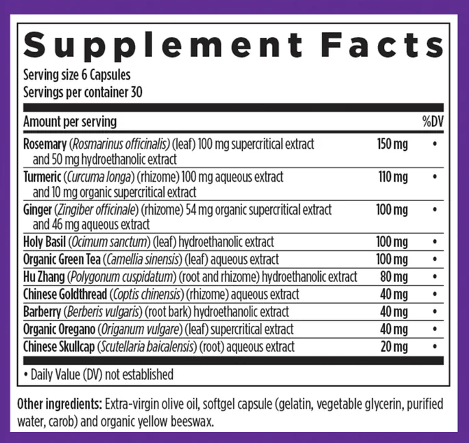New Chapter Zyflamend Mini Softgels Ingredients