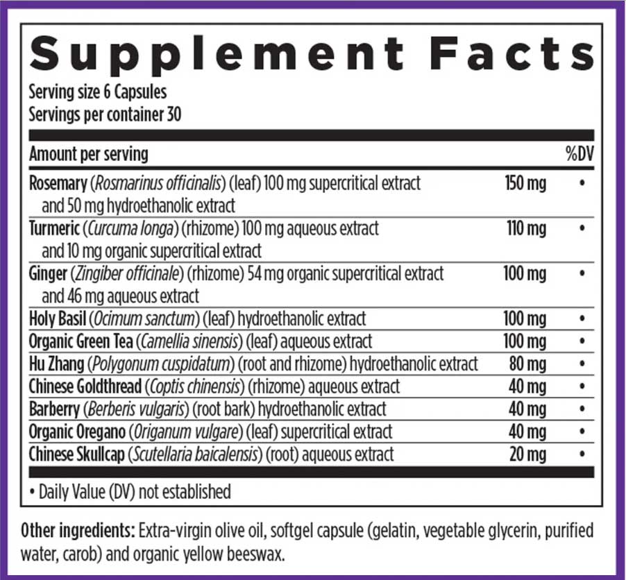 New Chapter Zyflamend Mini Softgels Ingredients