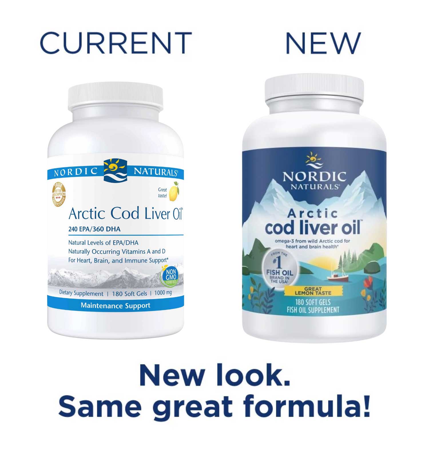 Nordic Naturals Arctic Cod Liver Oil Softgels New Look