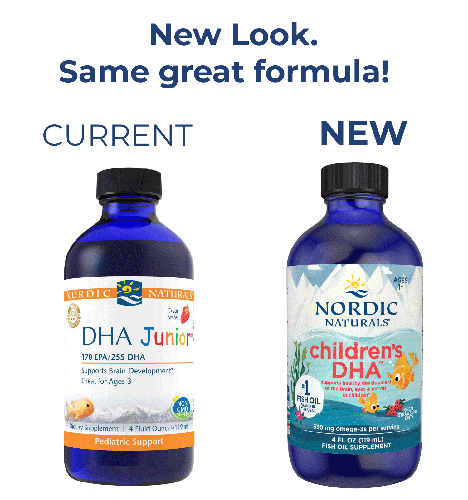 Nordic Naturals Children's DHA Liquid  (Nordic Naturals DHA Junior Liquid) New Look