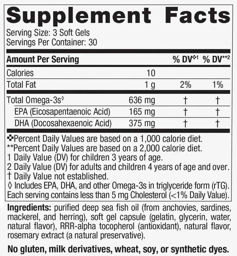 Nordic Naturals Children's DHA Xtra Ingredients
