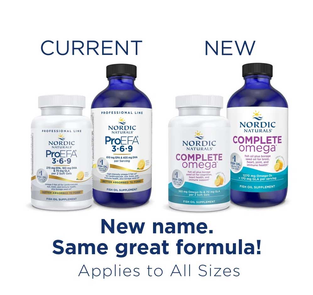 Nordic Naturals Complete Omega (Formerly ProEFA 3-6-9) New Look