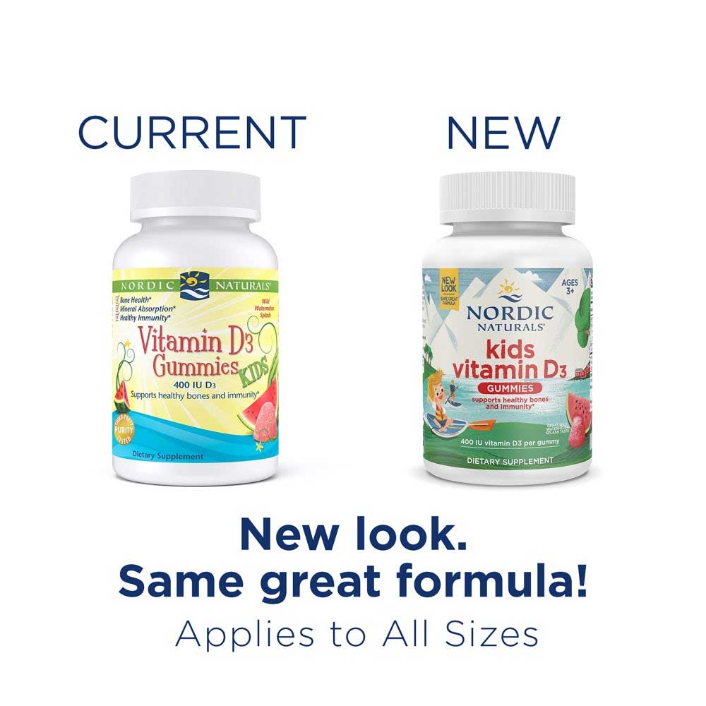 Nordic Naturals Kids Vitamin D3 Gummies New Look