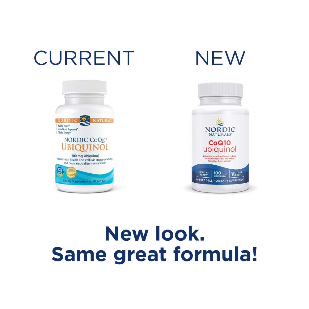 Nordic Naturals Nordic CoQ10 Ubiquinol New Look