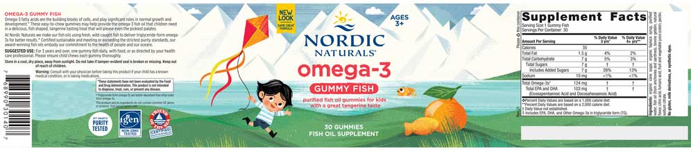 Nordic Naturals Nordic Omega-3 Gummy Fish Ingredients