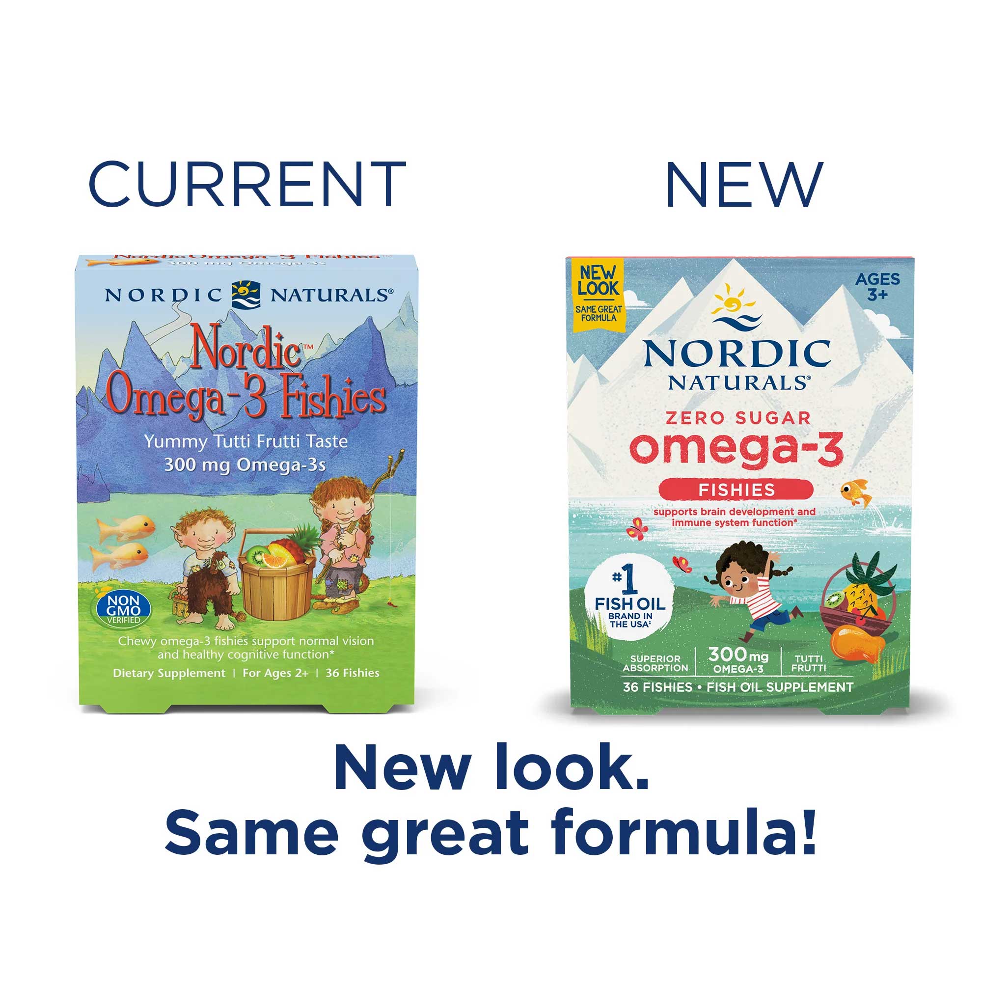 Nordic Naturals Omega 3 Fishies Zero Sugar