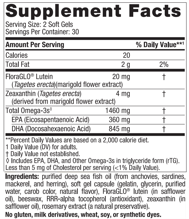 Nordic Naturals ProDHA Eye Ingredients