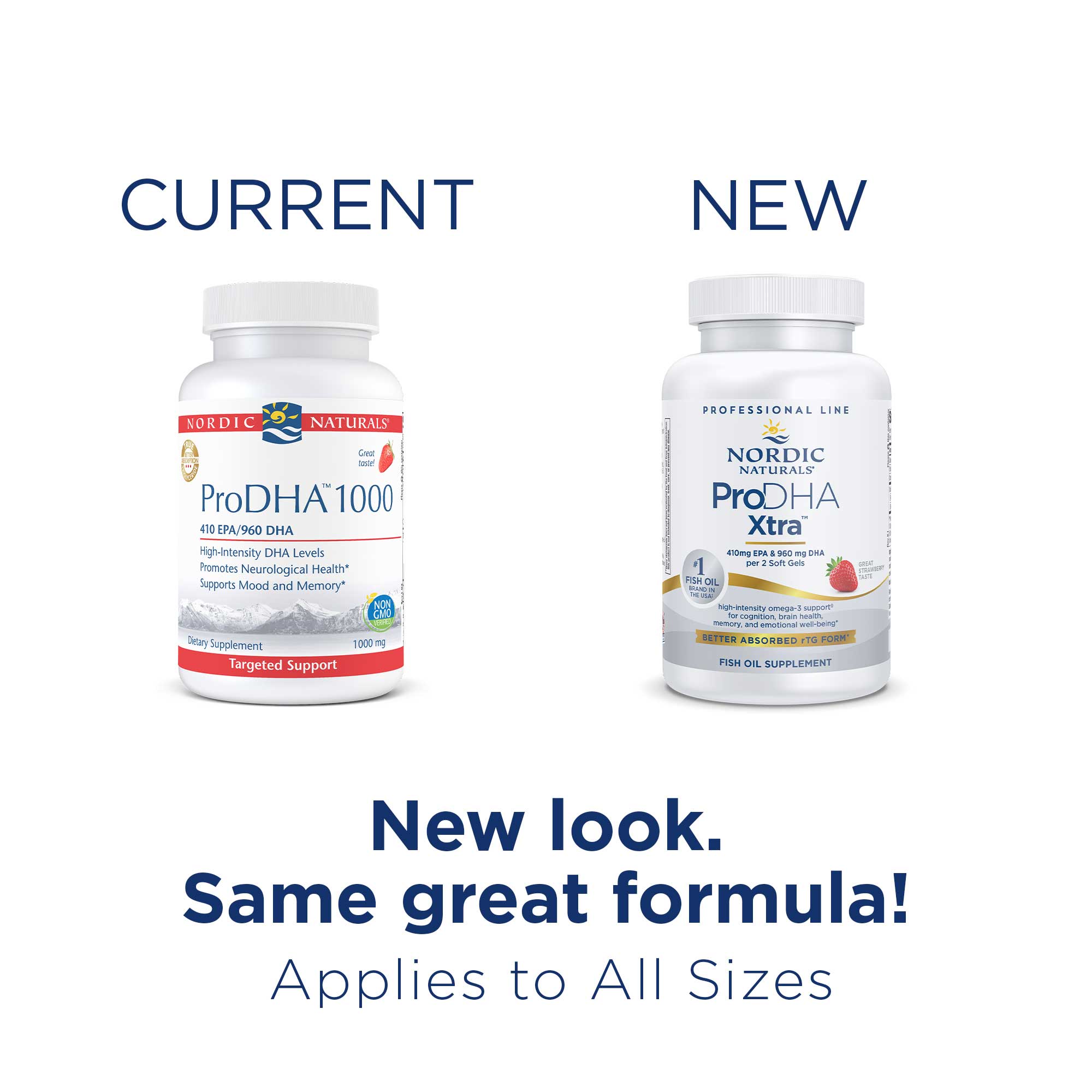 Nordic Naturals ProDHA Xtra (Formerly ProDHA 1000) New Look