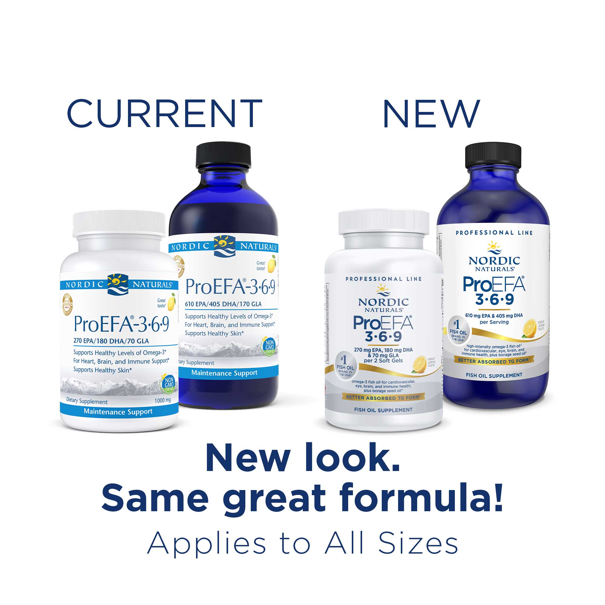 Nordic Naturals ProEFA Liquid 3-6-9 New Look