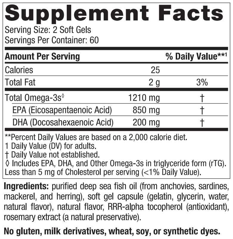Nordic Naturals ProEPA Ingredients